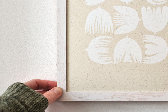 NOTES /// SHOP // NEW LINO PRINT / BIRD BLOSSOMS ON GRASS PAPER