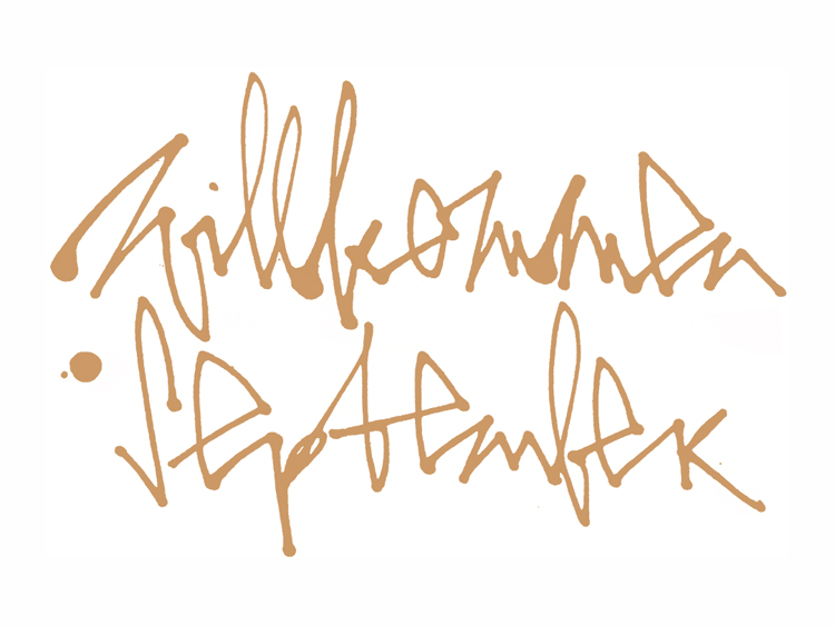 bastisRIKEs Handschrift: Willkommen September