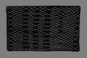 Mobile Preview: THE GRID woven blanket black
