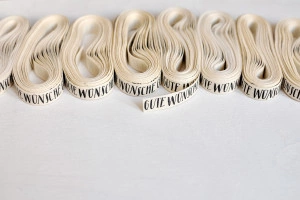 Mobile Preview: Ribbon "GUTE WÜNSCHE" - organic cotton - 5 meters