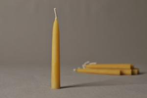 Birthday candles, 100% Beeswax, 9x75mm (set of 10)