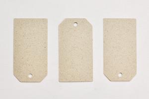 Gift tags XL, grass paper