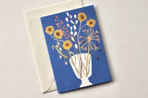 Folded card: DRIED FLOWERS