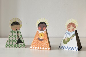 Folded card: CHRISTMAS ANGEL - Choose from 3 colours