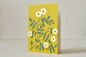 Folded card: WILD ROSES