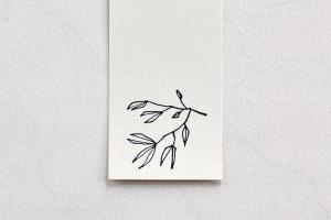 Rubber stamp: Ink twig