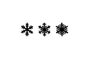Stamp rubber: MINI set - Snowflakes