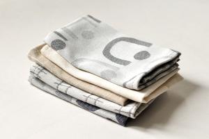 Handkerchief: BELLS, grey