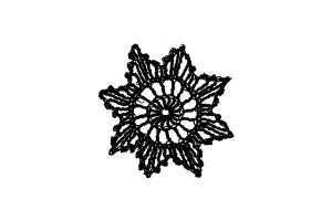 B-STOCK Rubber stamp: chrochet star