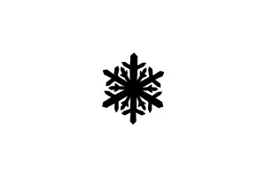 B-STOCK Rubber stamp: snowflake