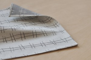 Handkerchief: RAILS, grey