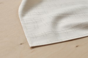 Handkerchief: RAILS, natural white