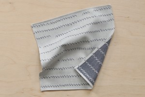 Handkerchief: ZICKZACK, blue