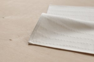 Handkerchief: ZICKZACK, natural white